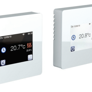 Smart Thermostat HVH TFT WIFI – Touchscreen-Regler für Fußbodenheizung (weiß / schwarz)